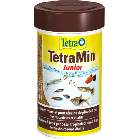 TETRA - TetraMin Junior - 100ml - Mangime in scaglie per avannotti TETRA - TetraMin Junior - 100ml - Mangime in scaglie per avannotti