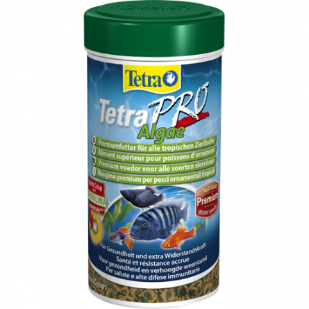 TETRA - Pro Algae - 250 ml - Hochwertiges Futter für pflanzenfressende Fische TETRA - Pro Algae - 250 ml - Hochwertiges Futter für pflanzenfressende Fische