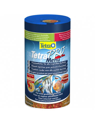 TETRA - Pro Menu - 250 ml - Hochwertiges Fischfuttersortiment