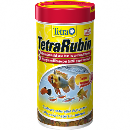 TETRA - TetraRubin - 250ml - Mistura de flocos de peixe TETRA - TetraRubin - 250ml - Mistura de flocos de peixe