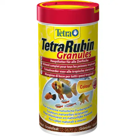 TETRA - TetraRubin Granules - 250ml - Mistura de grânulos para peixes TETRA - TetraRubin Granules - 250ml - Mistura de grânulos para peixes