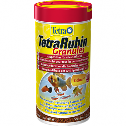 TETRA - TetraRubin Granules - 250ml - Mixture of granules for fish TETRA - TetraRubin Granules - 250ml - Mixture of granules for fish