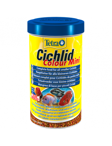 TETRA - Cichlid Colour Mini - 500ml - Granulés pour Cichlidés de petite taille