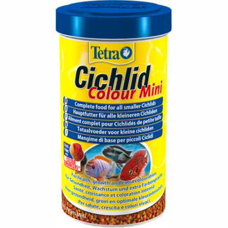 TETRA - Cichlid Color Mini - 500ml - Pellets for small cichlids TETRA - Cichlid Color Mini - 500ml - Pellets for small cichlids