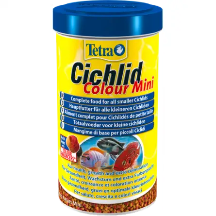 TETRA - Cichlid Color Mini - 500ml - Pellets for small cichlids TETRA - Cichlid Color Mini - 500ml - Pellets for small cichlids
