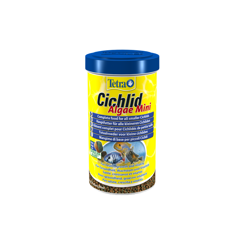 TETRA -Cichlid Algae Mini - 500ml - Granulés pour Cichlidés de petite taille