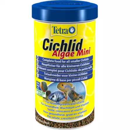 TETRA -Cichlid Algae Mini - 500ml - Granulés pour Cichlidés de petite taille