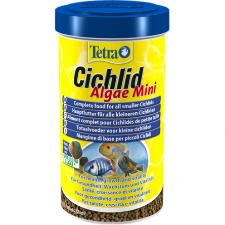 TETRA -Cichlid Algae Mini - 500ml - Pellets for small cichlids TETRA -Cichlid Algae Mini - 500ml - Pellets for small cichlids