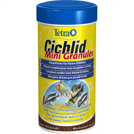 TETRA - Cichlid Mini Granules - 250ml - Grânulos para pequenos ciclídeos TETRA - Cichlid Mini Granules - 250ml - Grânulos para pequenos ciclídeos
