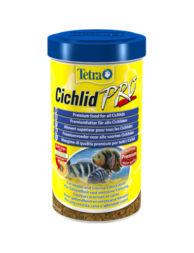 TETRA – Cichlid Pro – 500 ml – Hochwertiges Futter in Chips für Buntbarsche