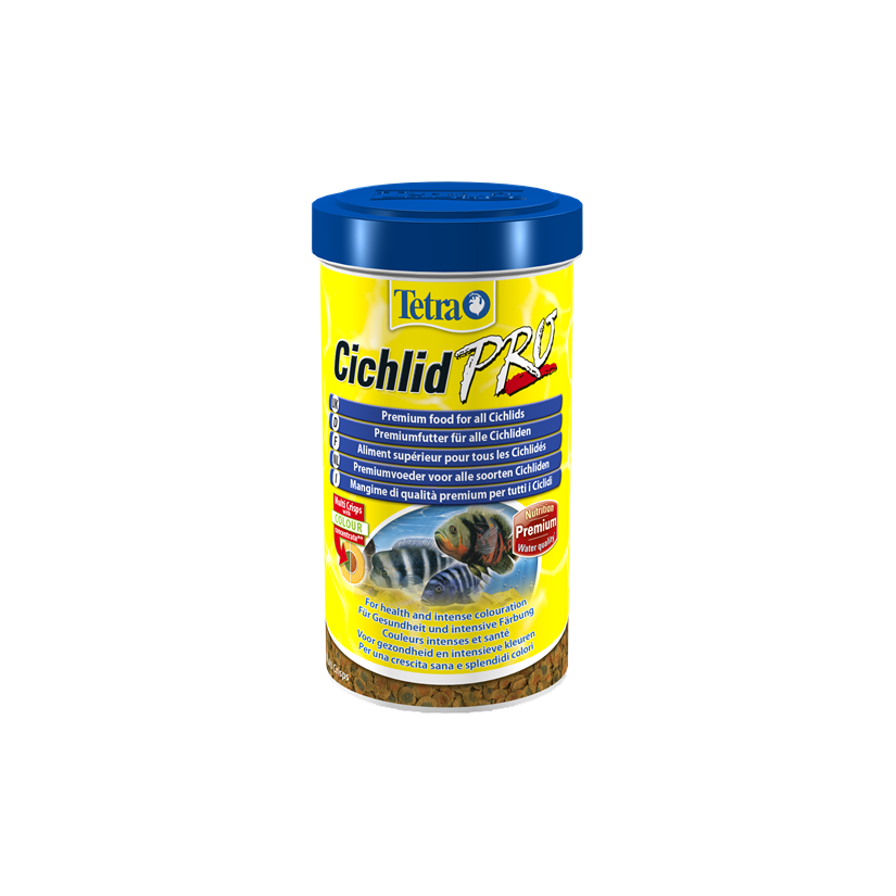 TETRA – Cichlid Pro – 500 ml – Hochwertiges Futter in Chips für Buntbarsche