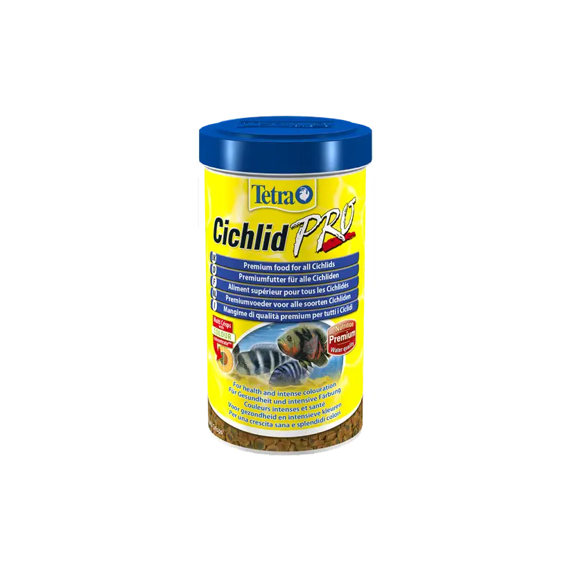 TETRA - Cichlid Pro - 500ml - Aliment supérieur en chips pour Cichlidés