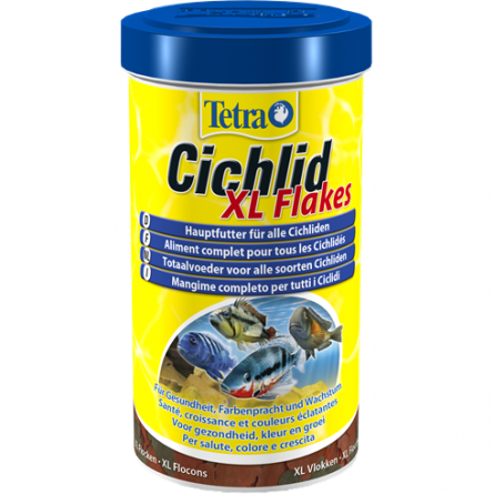 TETRA - Cichlid XL Flocken - 500 ml - Alleinfuttermittel für alle Buntbarsche