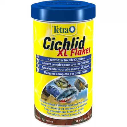 TETRA - Cichlid XL Flakes - 500ml - Aliment complet pour tous les Cichlidés