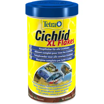 TETRA - Cichlid XL Flakes - 500ml - Aliment complet pour tous les Cichlidés