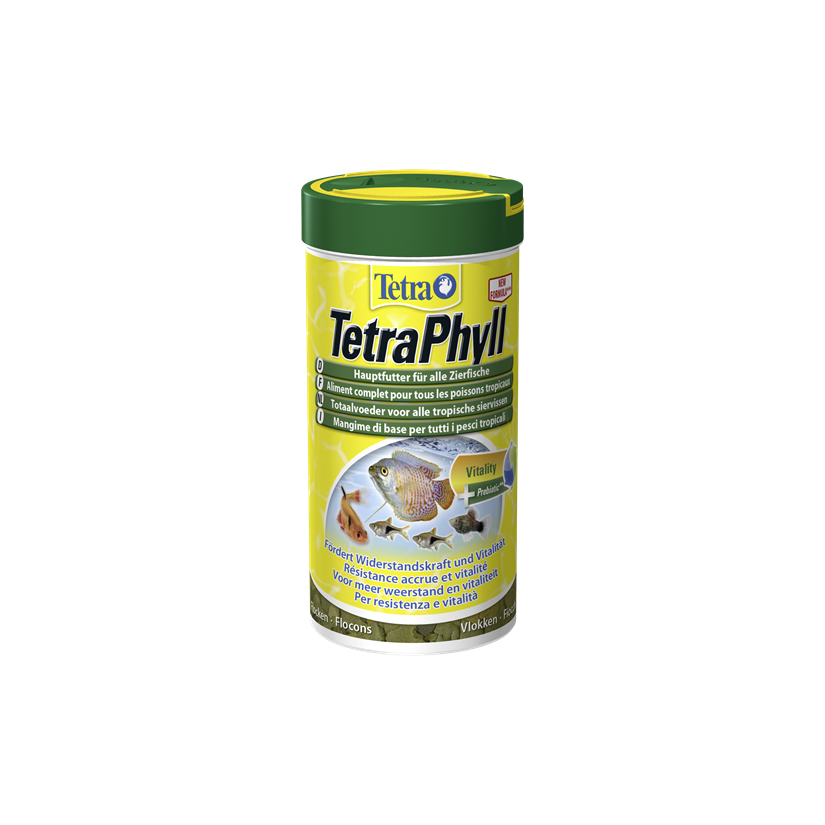 TETRA - TetraPhyll - 250ml - Aliment complet pour poissons herbivores