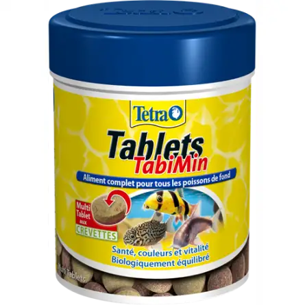 TETRA - Tablets TabiMin - 66ml - Aliment complet pour tous les poissons de fond