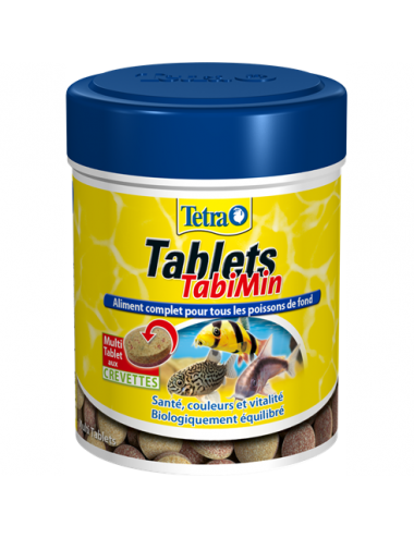 TETRA - Tablets TabiMin - 150ml - Aliment complet pour tous les poissons de fond