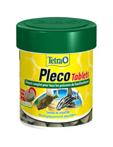 TETRA - Pleco Tabletas - 120 tabletas - Alimento completo para peces de fondo