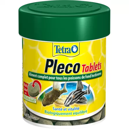 TETRA - Pleco Tablets - 120 tablettes - Aliment complet pour les poissons de fond