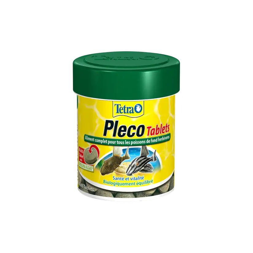 TETRA - Pleco Veggie Wafers - 250ml - Aliment complet pour les poissons de fond