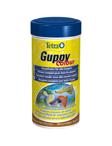 TETRA - Guppy Color - 250ml - Enriched complete food for Guppy