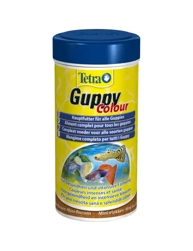 TETRA - Guppy Colour - 250ml - Aliment complet enrichi pour Guppy