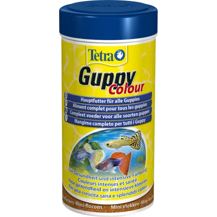 TETRA - Guppy Color - 250ml - Enriched complete food for Guppy