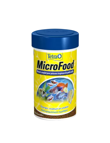 TETRA - MicroFood - 100ml - Aliment complet pour petits poissons