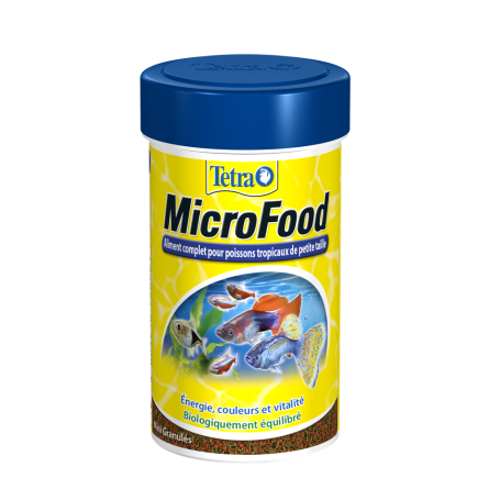 TETRA - MicroFood - 100ml - Alimento completo para peces pequeños TETRA - MicroFood - 100ml - Alimento completo para peces pequeños