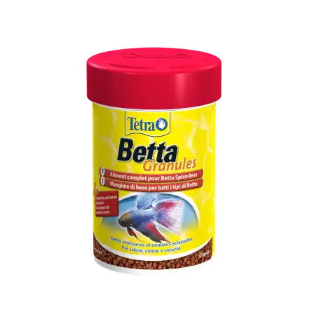 TETRA -  Betta Granules - 85ml - Aliment complet pour poissons combattants.