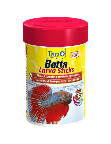 TETRA - Betta LarvaSticks - 85 ml - Angereichertes Futter für Kampffische.