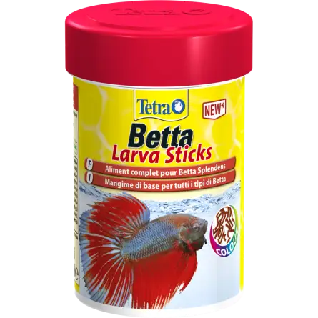 TETRA -  Betta LarvaSticks - 85ml - Aliment enrichi pour poissons combattants.