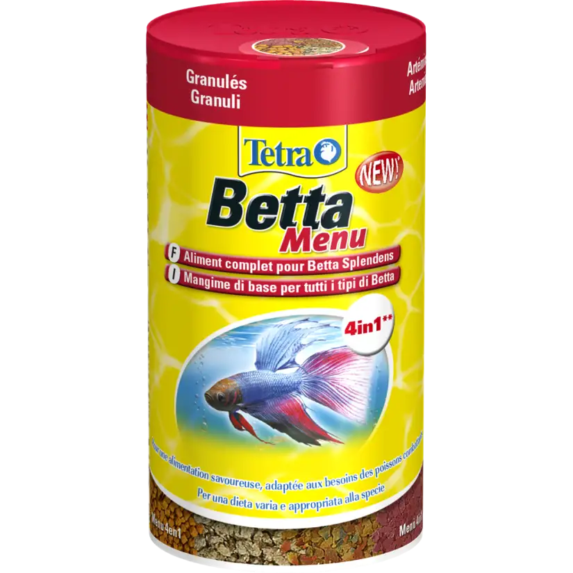 TETRA - Betta Menu - 100 ml - Verschiedene Futtermittel für Kampffische.
