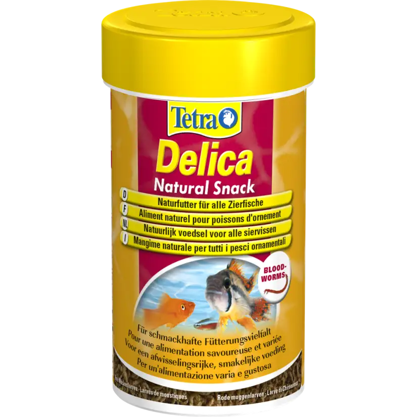 TETRA - Delica Bloodworms - 100ml - Larves de moustiques rouges lyophilisées 