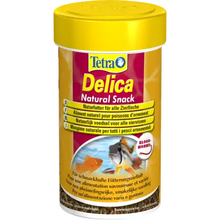 TETRA - Delica Bloodworms - 100ml - Larve di zanzara rossa liofilizzate TETRA - Delica Bloodworms - 100ml - Larve di zanzara rossa liofilizzate