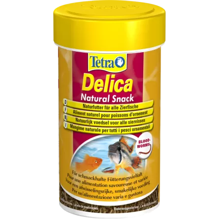 TETRA - Delica Bloodworms - 100ml - Larves de moustiques rouges lyophilisées 