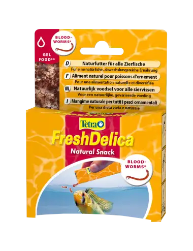 TETRA - FreshDelica Bloodworms - 48g - Nutrient Gel Treats