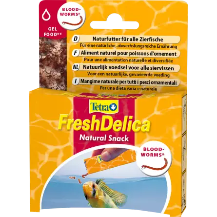 TETRA - FreshDelica Bloodworms - 48g - Friandises sous forme de gel nutritif TETRA - FreshDelica Bloodworms - 48g - Friandises sous forme de gel nutritif