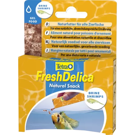 TETRA - FreshDelica Brine Shrimps - 48g - Friandises sous forme de gel nutritif
