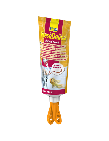 TETRA - FreshDelica Bloodworms (tube) - 80g - Friandises sous forme de gel nutritif