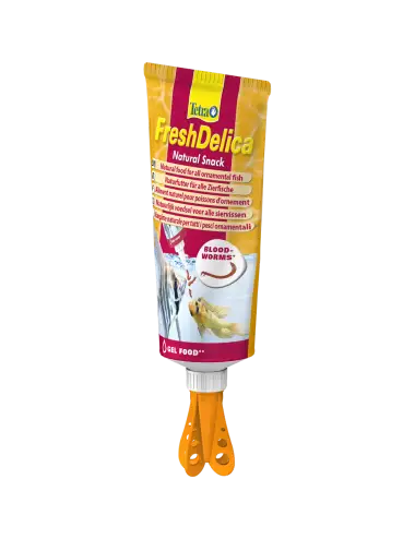 TETRA - FreshDelica Bloodworms (tube) - 80g - Nutrient gel treats