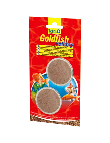 TETRA - Goldfish Holiday - 1 x 12g - Mangime in compresse per lunghe vacanze