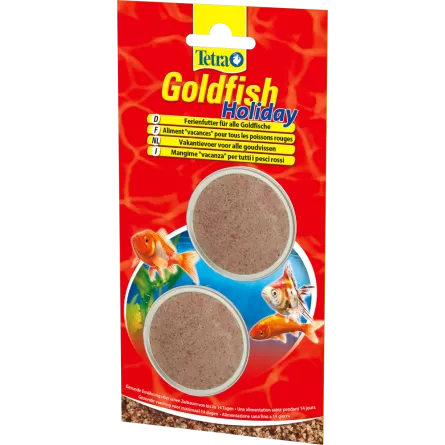 TETRA - Goldfish Holiday - 1 x 12g - Tablet alimentar para feriados prolongados