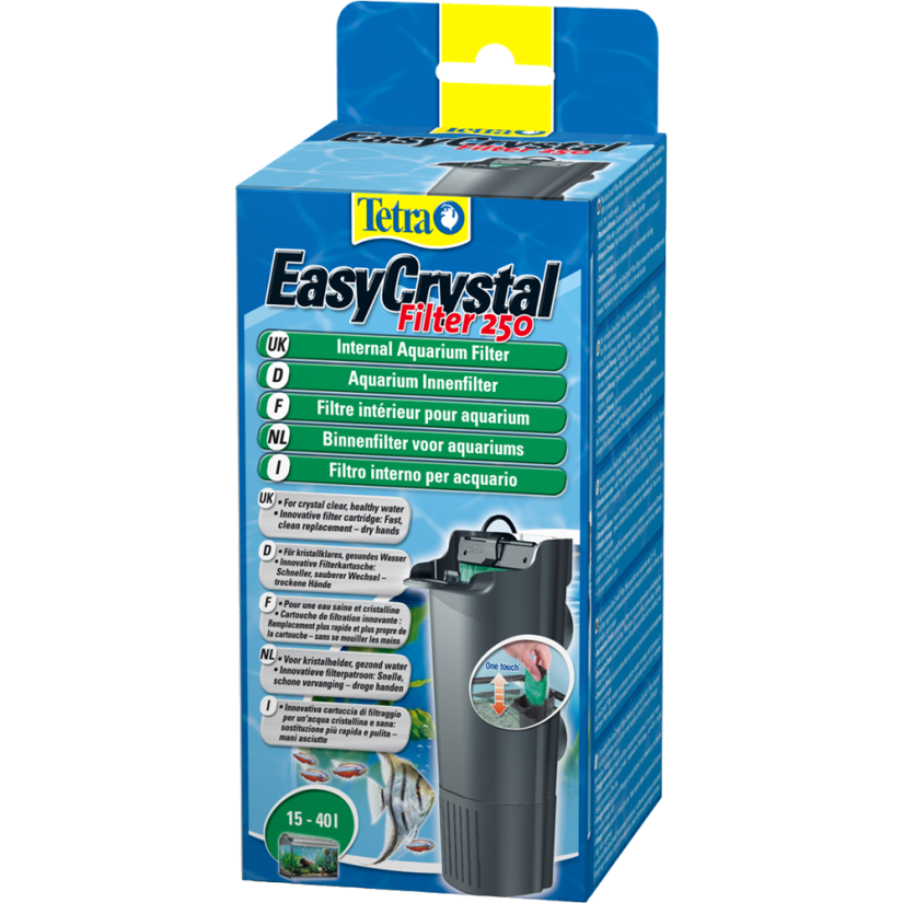 TETRA - EasyCrystal 250 - Filter voor aquarium van 15 tot 40 liter