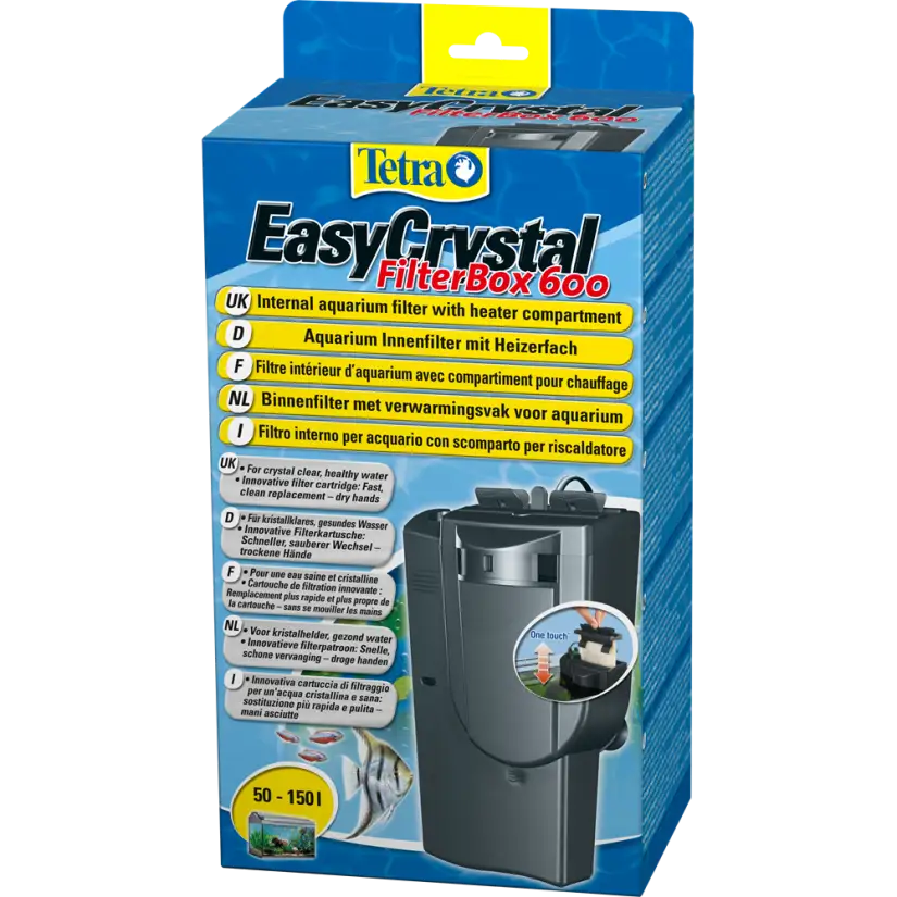 TETRA - EasyCrystal 600 - Filtre pour aquarium de 50 à 150 litres