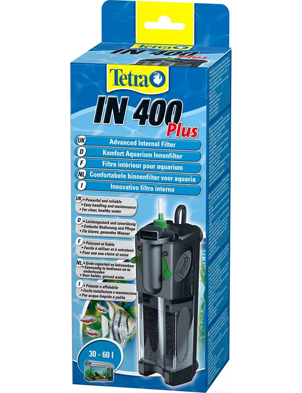 TETRA - IN 400 Plus - Filtre interne pour aquarium de jusqu'à 60