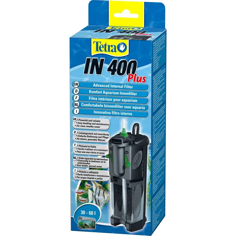 TETRA - IN 400 Plus - Filtre interne pour aquarium de jusqu'à 60 litres