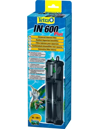 TETRA - IN 600 Plus - Filtre interne pour aquarium de jusqu'à 100 litres