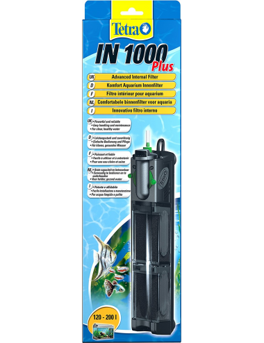 TETRA - IN 1000 Plus - Filtre interne pour aquarium de jusqu'à 200 litres